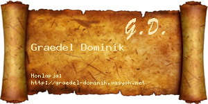 Graedel Dominik névjegykártya